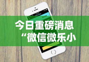 今日重磅消息“微信微乐小程序辅助器免费下载安装”有挂详细开挂教程